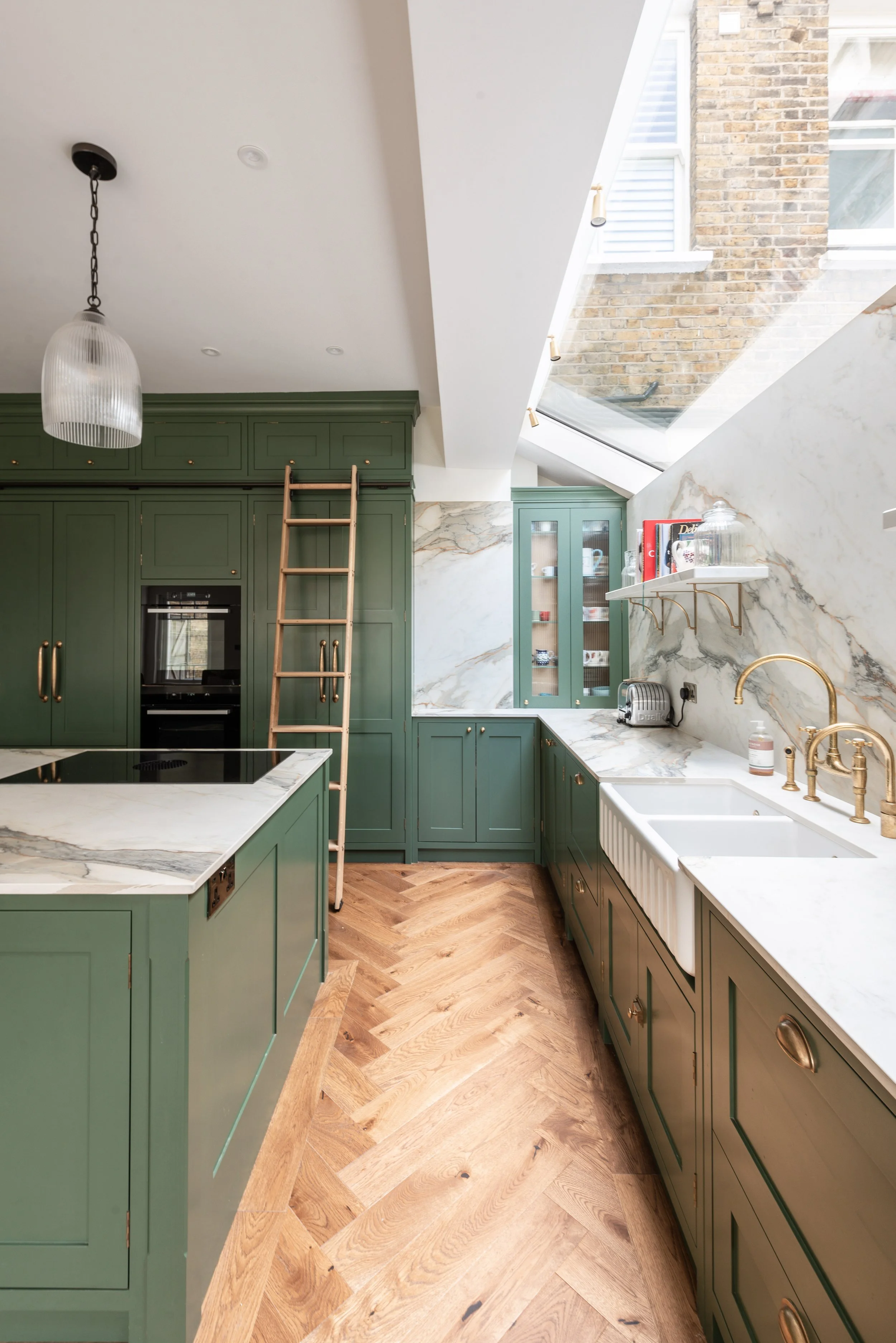 Bespoke Design How To Access High Kitchen Storage Herringbone